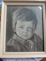 schilderij huilend jongetje uit de jaren 70, Minder dan 50 cm, Overige typen, Ophalen of Verzenden, Zo goed als nieuw