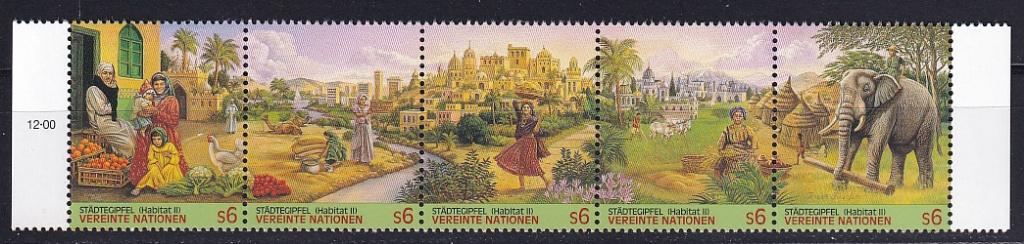 UNO Wenen 209/13 Dieren 1996 postfris, Ophalen of Verzenden, Postfris