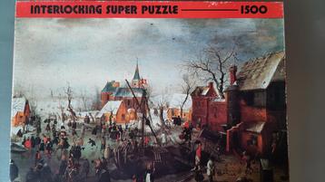 Legpuzzel 1500 stukjes - Winterlandschap beschikbaar voor biedingen