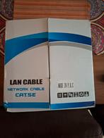 100m CAT5 UTP Kabel + Connectoren, Ophalen of Verzenden
