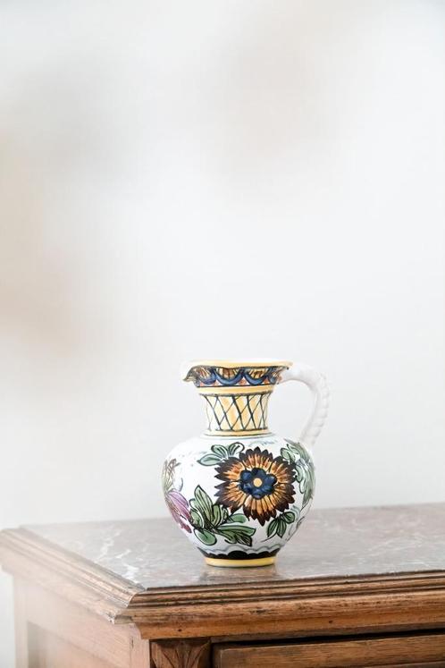 Vintage vaas handwerk, Huis en Inrichting, Woonaccessoires | Vazen, Minder dan 50 cm, Aardewerk of Porselein, Ophalen of Verzenden
