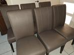 6x eetkamerstoelen, Ophalen, Gebruikt, Grijs
