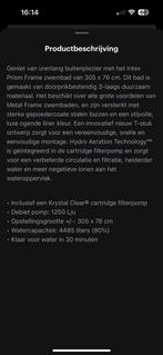 Intex Zwembad - Rond, Opzetzwembad, Tuin en Terras, Zwembaden, Ophalen, Rond, Zo goed als nieuw, Opzetzwembad
