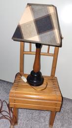 lamp houten voet jaren 50, Ophalen of Verzenden