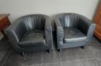 Zwart leren Gelderland stoelen, Ophalen, Gebruikt, Minder dan 75 cm, 50 tot 75 cm
