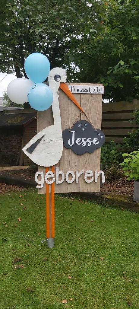 geboortebord Jesse, Kinderen en Baby's, Kraamcadeaus en Geboorteborden, Nieuw, Geboortebord, Ophalen