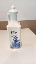 Antieke Delftsblauwe oliefles, Ophalen of Verzenden