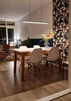 Witte kuipstoelen, Huis en Inrichting, Stoelen, Gebruikt, Wit, Modern Scandinavisch, Vier