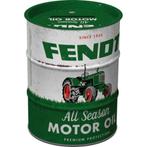 Fendt Tractor all season motor oil barrel metalen spaarpot