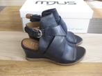 Nieuwe blauwe leren zomersandalen van Mjus, maat 38, Mjus, Nieuw, Sandalen of Muiltjes, Blauw