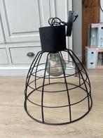 Industriële zwarte hanglamp, Huis en Inrichting, Lampen | Hanglampen, Ophalen, Zo goed als nieuw, Metaal, Minder dan 50 cm