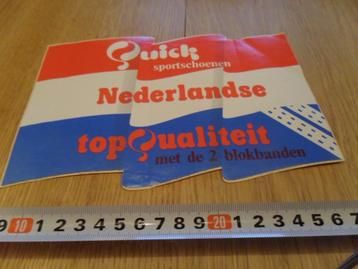 sticker QUICK  Sportschoenen Nederlandse Top Qualiteit  beschikbaar voor biedingen