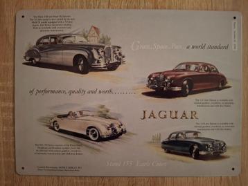 Jaguar wandbord 4 auto's - LAATSTE KANS beschikbaar voor biedingen