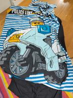 Lego City Politie Dekbedovertrek Eenpersoons Katoen, Blauw, Dekbedovertrek, Ophalen of Verzenden, Zo goed als nieuw