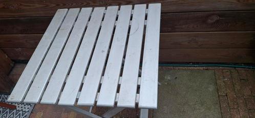 Handige opklapbare tafel alluminium 50 B x 51 L  x  60 H, Caravans en Kamperen, Kampeermeubelen, Gebruikt, Campingtafel, Ophalen