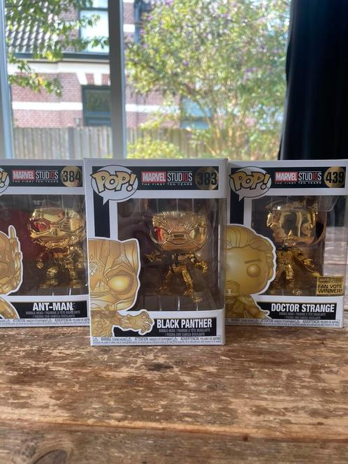 Black panther, doctor strange en antman gouden funko pop, Verzamelen, Poppetjes en Figuurtjes, Zo goed als nieuw, Ophalen of Verzenden