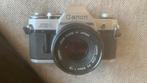 Canon AE-1 met Canon Lens FD 50mm 1:.8, Audio, Tv en Foto, Fotocamera's Analoog, Verzenden, Zo goed als nieuw, Spiegelreflex, Canon