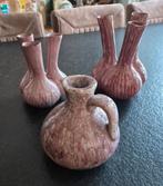 1 vaas met 2 tulpenvazen in Oud roze van Daan Kromhout, Huis en Inrichting, Woonaccessoires | Vazen, Overige kleuren, Aardewerk of Porselein