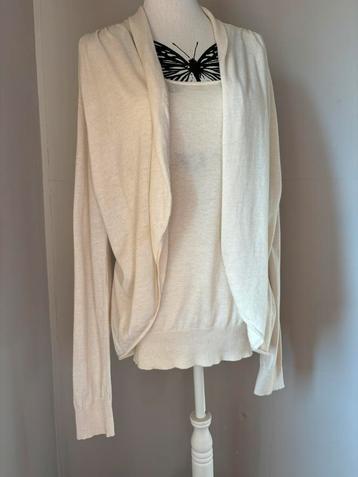 Repeat cashmere trui twinset roomwit maat 36 (XS) beschikbaar voor biedingen