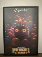 FNAF CUPCAKE POSTER INGELIJST, Rechthoekig Staand, Met lijst, Ophalen of Verzenden, Zo goed als nieuw