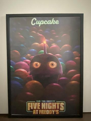 FNAF CUPCAKE POSTER INGELIJST beschikbaar voor biedingen