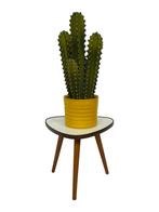 Vintage Plantentafeltje Bijzettafel Driepoot Jaren 60 Design, Minder dan 45 cm, Minder dan 55 cm, Gebruikt, Vintage