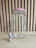 Glazen drankdispenser met kraan, Ophalen of Verzenden, Zo goed als nieuw