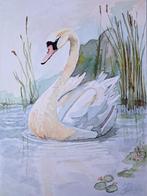 Aquarel "Zwaan", Ophalen