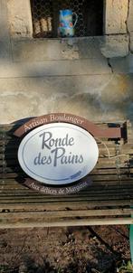 Superleuke dubbelzijdige Franse lichtbak Boulanger bakker, Antiek en Kunst, Ophalen