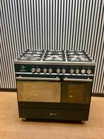 Luxe M-System Fornuis 6 pits antraciet met dubbele oven 90cm, Witgoed en Apparatuur, Fornello Esperta, Refurbished, Ophalen of Verzenden