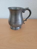 Tinnen kan met handvat, Antiek en Kunst, Antiek | Tin, Ophalen of Verzenden