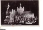 Ansichtkaart	Den Bosch	Sint-Janskathedraal	in floodlight, Verzamelen, Ansichtkaarten | Nederland, Verzenden, 1940 tot 1960, Gelopen