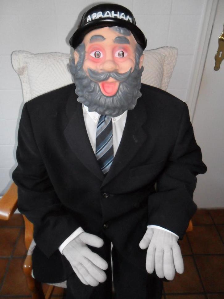 Verjaardag! 50 Abraham pop levensgroot compleet gekleed., Hobby en Vrije tijd, Feestartikelen | Verhuur, Nieuw, Abraham of Sarah