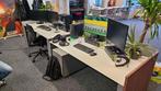 4x Royal Ahrend bureaus - 90x180 cm - in hoogte verstelbaar, Ophalen, In hoogte verstelbaar, Gebruikt, Bureau