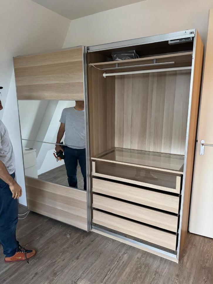 IKEA PAX kledingkast 200x58x201cm, Bezorg-/montageoptie, Huis en Inrichting, Kasten | Kledingkasten, Gebruikt, 200 cm of meer