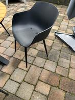6 zwarte tuinstoelen, Tuin en Terras, Tuinstoelen, Ophalen of Verzenden, Gebruikt, Kunststof