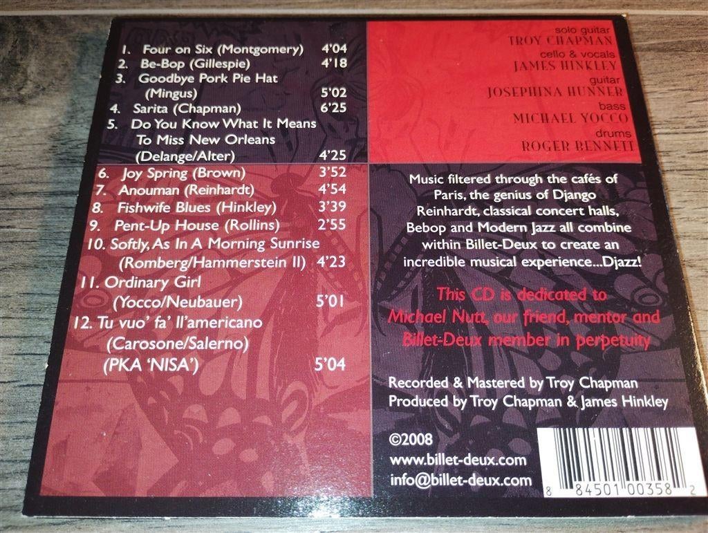 Billet-Deux ‎- Deux, Ophalen of Verzenden, 1980 tot heden, Zo goed als nieuw, Jazz