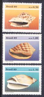 Brazilie 1989 pf mi 2318 - 2320 schelpen, Verzenden, Postfris, Dier of Natuur