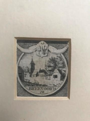 Breevoord, Buuren, ea, miniatuurets Cornelis Visscher, 1729  beschikbaar voor biedingen