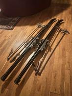 2 Paar Vintage Oude Antieke Houten Zweedse Ski’s + Stokken, Skiën, Ski's, Ophalen, Overige merken