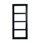 Zwarte Industriële binnendeur met glas, Doe-het-zelf en Verbouw, Deuren en Horren, Nieuw, 80 tot 100 cm, Ophalen of Verzenden