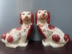 Antieke Staffordshire hondjes ca.1890, Antiek en Kunst, Antiek | Porselein, Ophalen of Verzenden