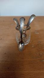 Vintage Lepel- of Vorkjeshouder Glas, Antiek en Kunst, Ophalen