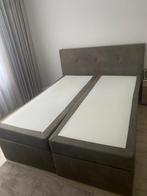 Bed bruin 160x200, Gebruikt, Bruin, Tweepersoons, Ophalen of Verzenden