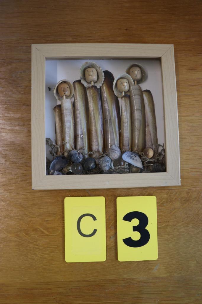 Origineel Zeeuws souvenirtje Messenheften met kopjes €.15,00, Antiek en Kunst, Kunst | Overige Kunst, Ophalen of Verzenden
