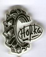 Hofka tractor banden zwart op wit plastic speldje ( H_136 ), Verzenden, Nieuw, Transport, Speldje of Pin