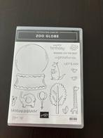 Stampin Up Zoo Globe, Hobby en Vrije tijd, Stempelen, Ophalen of Verzenden, Zo goed als nieuw, Clearstamp