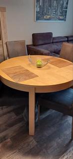 Mooie Eettafel - Rond/Ovaal als nieuw!, Huis en Inrichting, Tafels | Eettafels, Ophalen, Overige materialen, Zo goed als nieuw