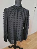 BIEN BLEU zwarte polka dot nopjes blouse mt S valt 38 Nieuw, Kleding | Dames, Blouses en Tunieken, Maat 38/40 (M), Zwart, Nieuw