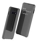 Samsung Galaxy S10e Clear View Stand Cover Set _ Zwart, Verzenden, Nieuw, Overige modellen, Hoesje of Tasje
